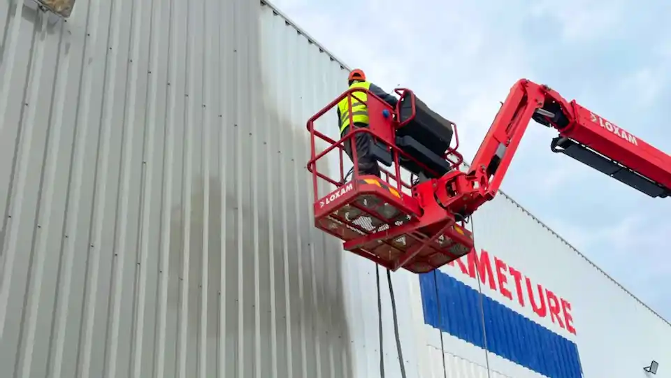 peinture électrostatique liquide bardage