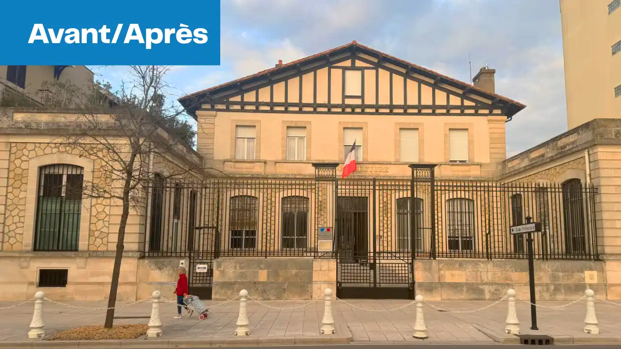 Remise en peinture électrostatique grilles et portails sous-prefecture d'arcachon