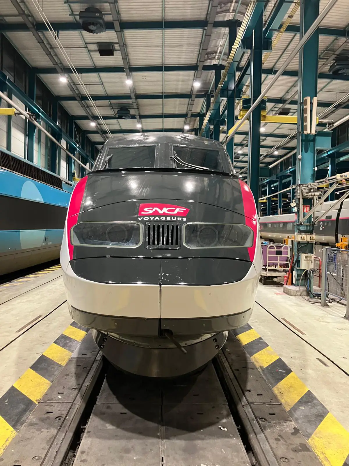 Démasquage du train pour remise en service