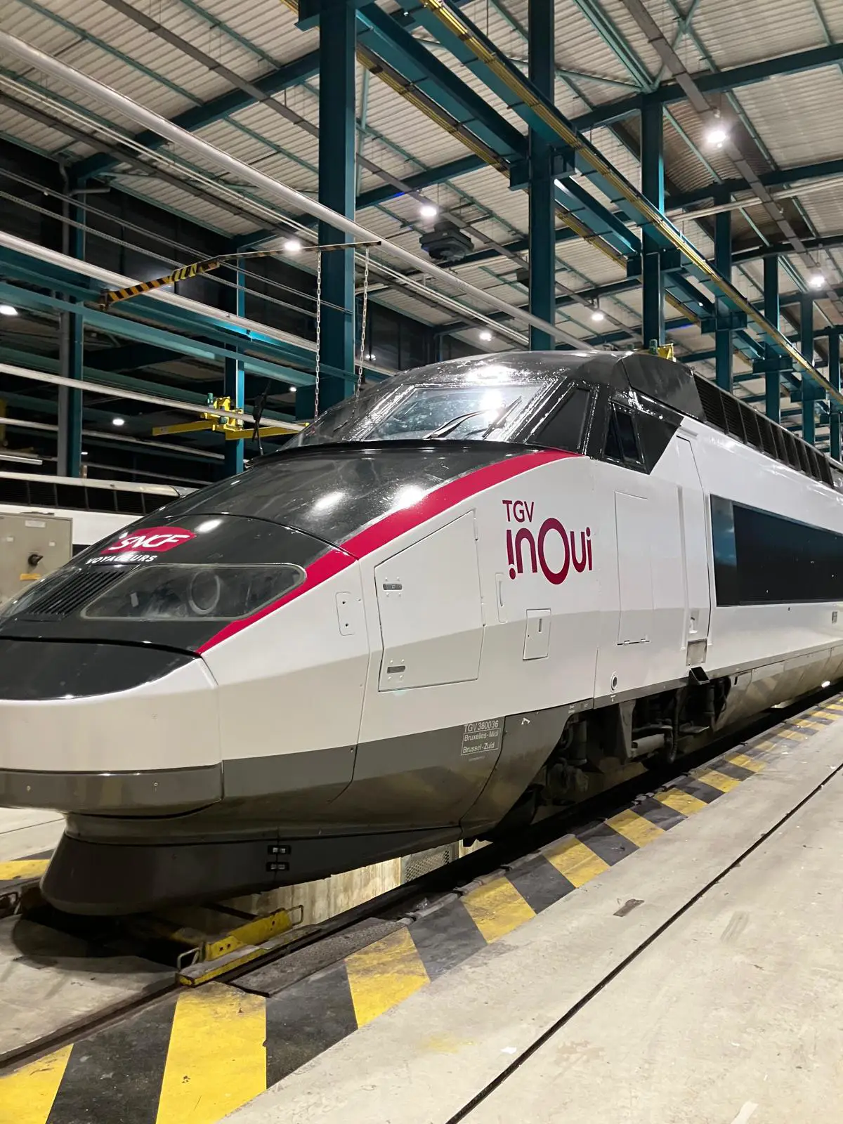 Fin de chantier rame sncf