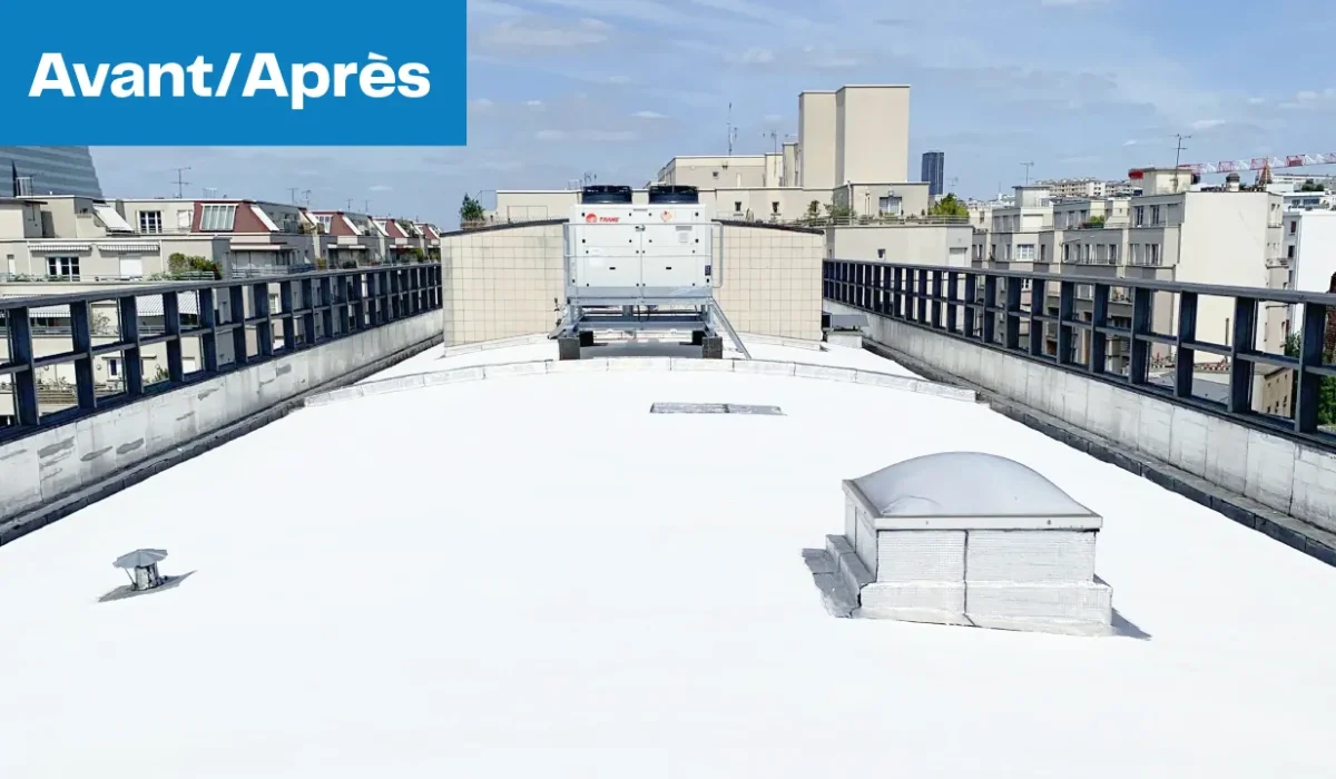 Article pose d'une peinture réflective pour toiture à issy-les-moulineaux